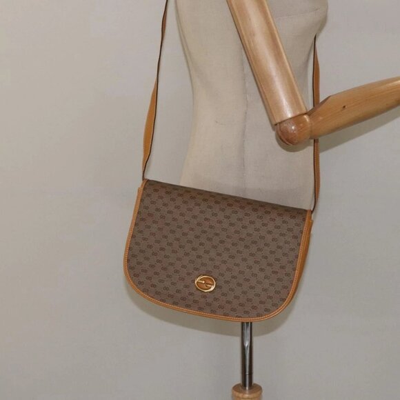 GUCCI Micro GG Supreme Shoulder Bag PVC Beige Gold 004 112 0363 Auth 124986 - Picture 3 of 16